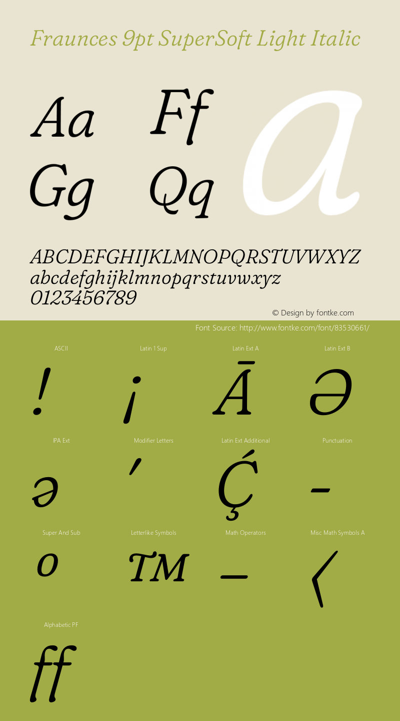 Fraunces 9pt SuperSoft Light Italic Version 1.000;[0bf87f6ff]图片样张