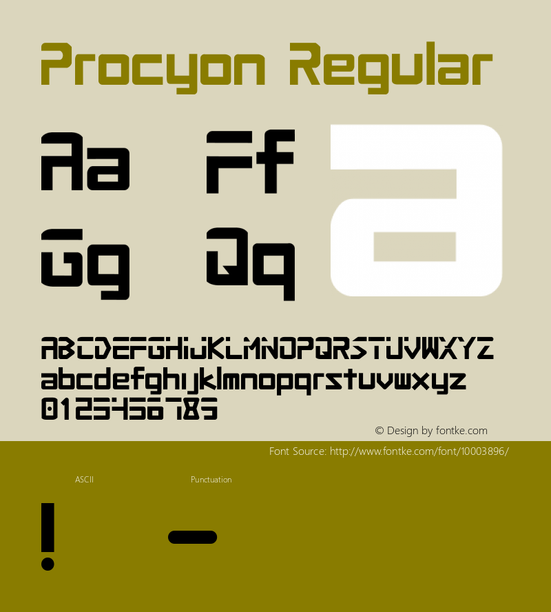 Procyon Regular 1图片样张