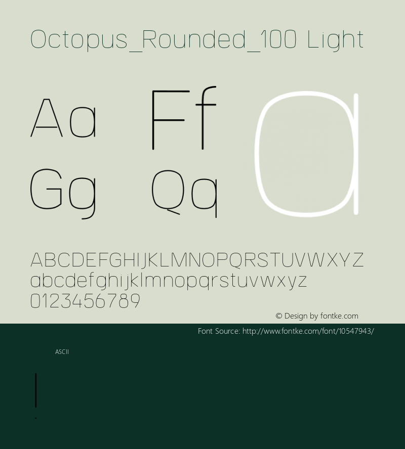 Octopus_Rounded_100 Light Version 1.0图片样张