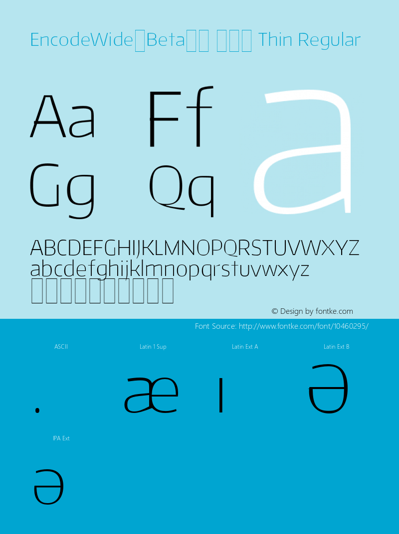 EncodeWide-Beta33 100 Thin Regular Version 1.001;PS 001.001;hotconv 1.0.70;makeotf.lib2.5.58329 DEVELOPMENT图片样张