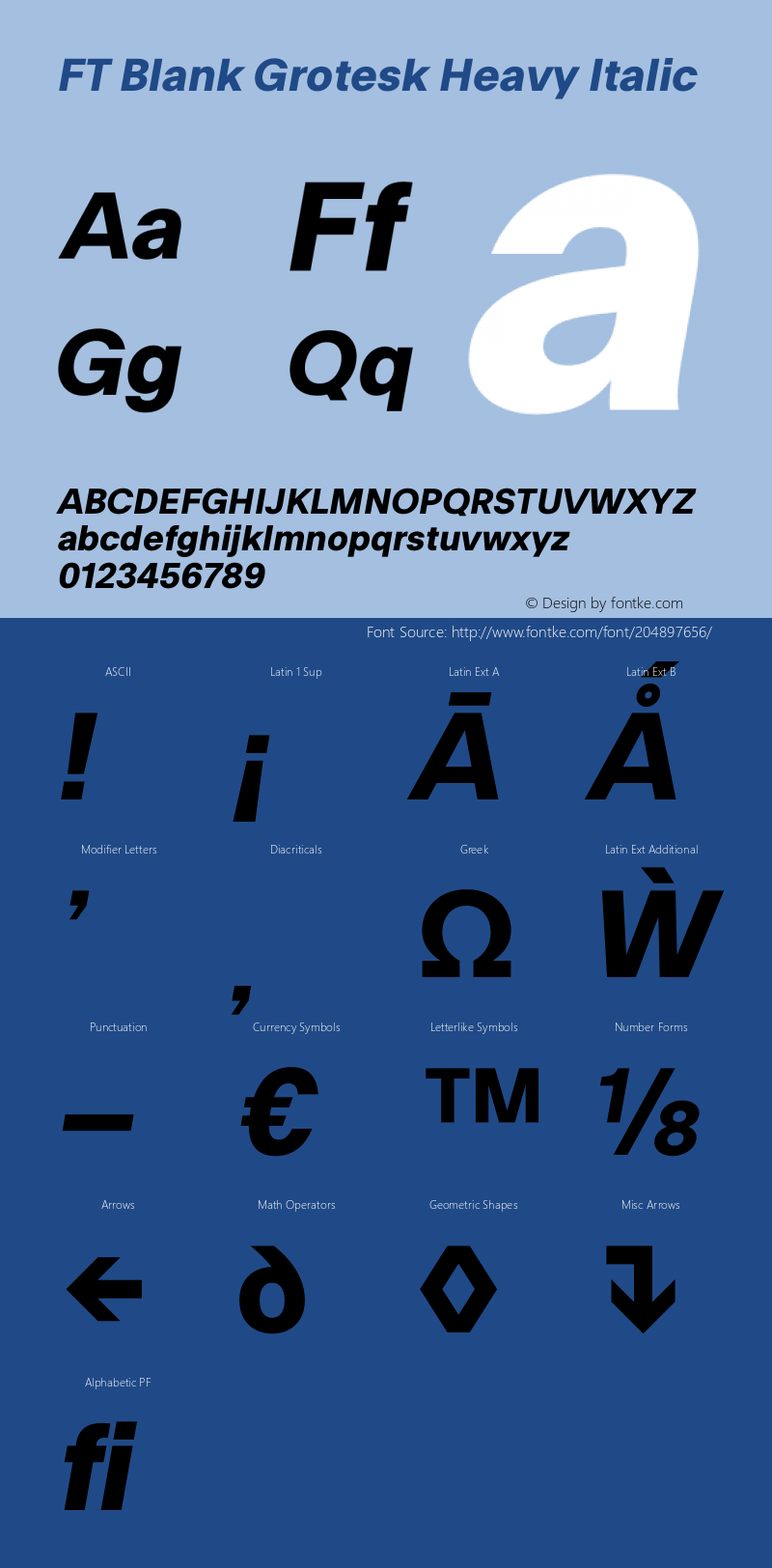 FT Blank Grotesk Heavy Italic Version 1.000图片样张