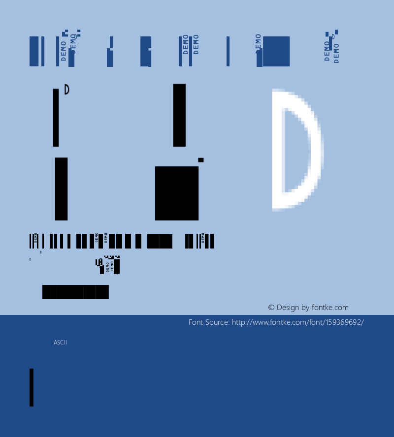 IDAutomationSUniXXSDemo Universal 1D Barcode Font; Copyright (c) 2020 IDAutomation.com, Inc. [Sample Version for Demo Use Only]图片样张