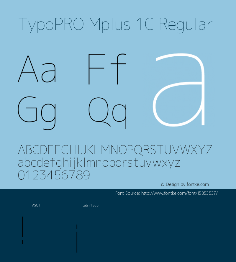 TypoPRO Mplus 1C Regular Version 1.059图片样张