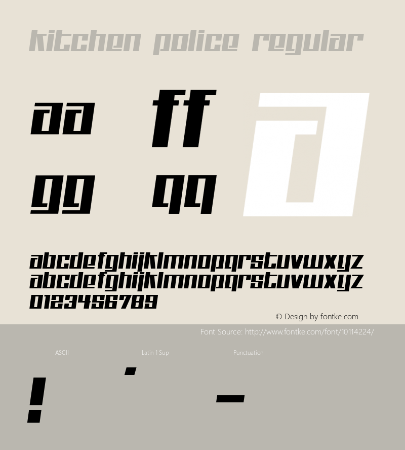 Kitchen police Regular 2图片样张