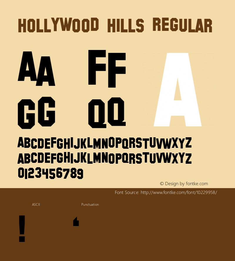 Hollywood Hills Regular 1.0图片样张