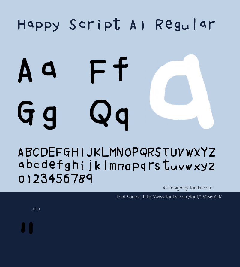 Happy Script A1 图片样张