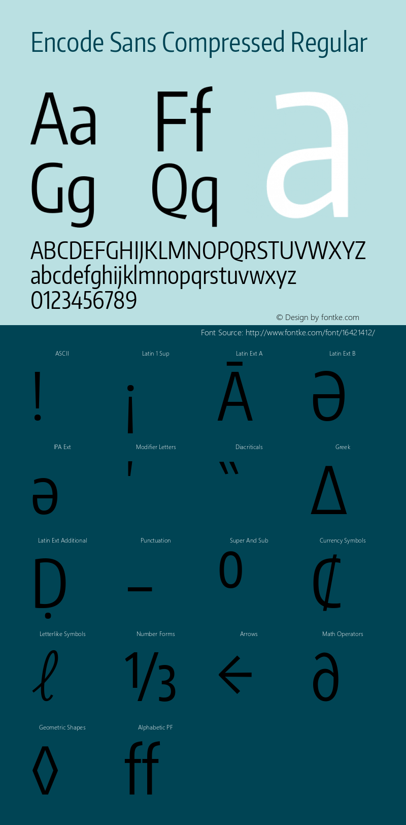 Encode Sans Compressed Regular Version 1.000; ttfautohint (v1.00) -l 8 -r 50 -G 200 -x 14 -D latn -f none -w G图片样张