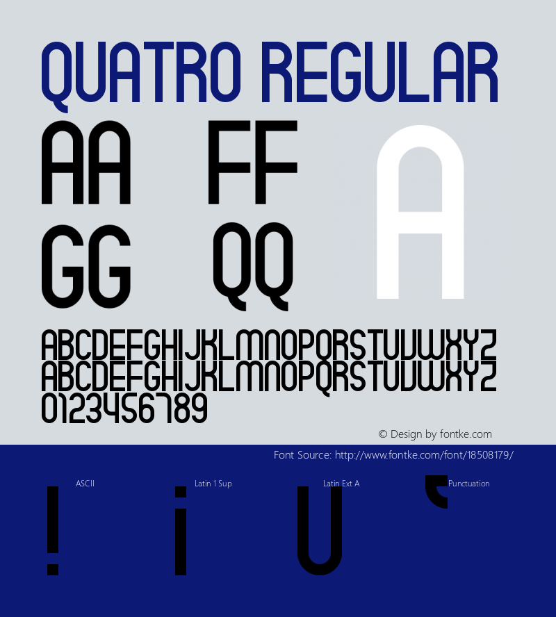 Quatro Regular Version 1.0图片样张