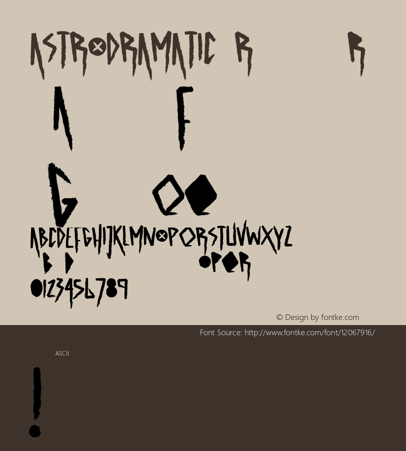 ASTRODRAMATIC Regular Version 1.000图片样张