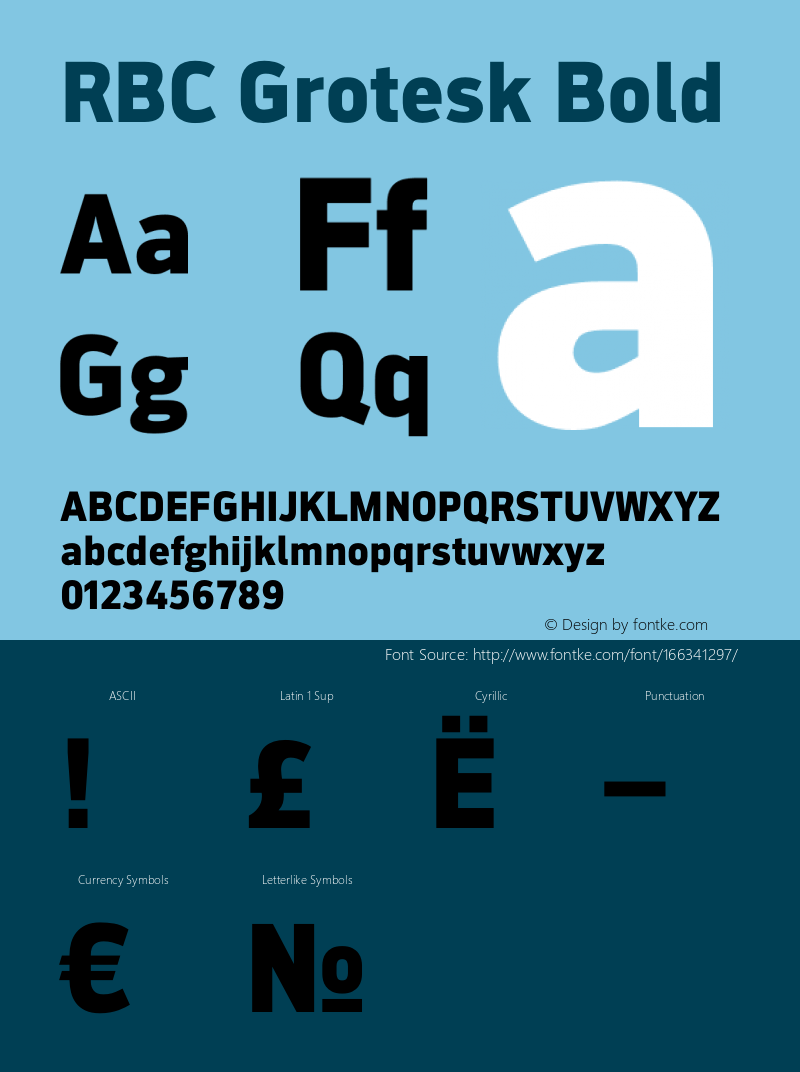 RBC Grotesk Bold Version 001.000图片样张