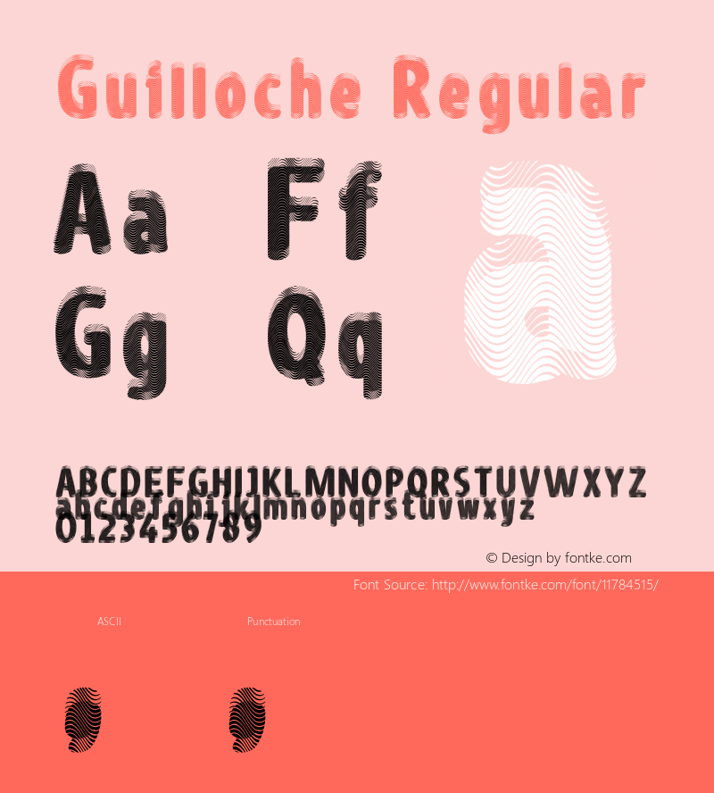 Guilloche Regular Version 1.00 January 10, 2010, initial release图片样张