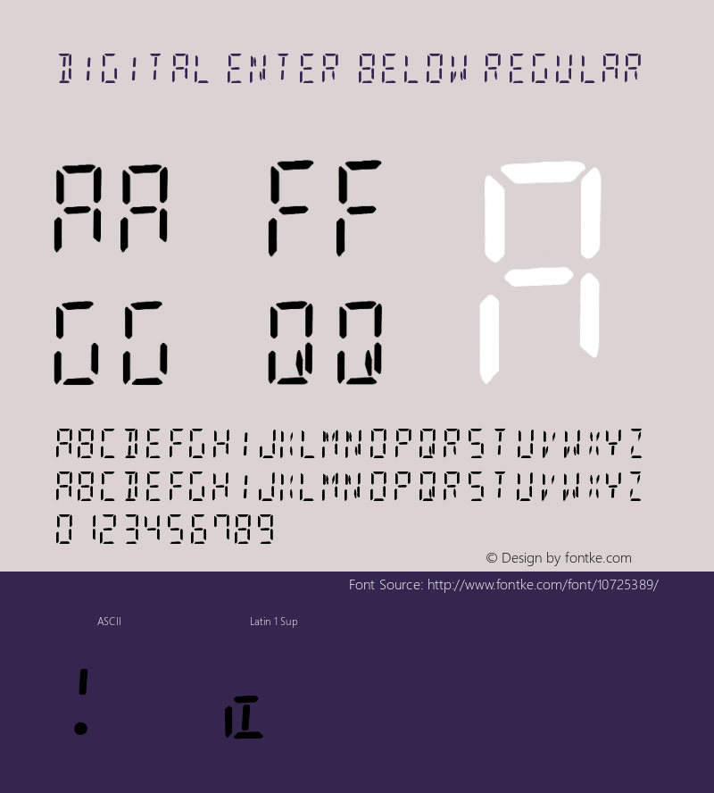 Digital Enter Below Regular Version 2.002 August 1, 2010图片样张