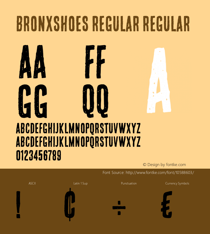 bronxshoes regular Regular Version 1.00 August 15, 2014, initial release图片样张