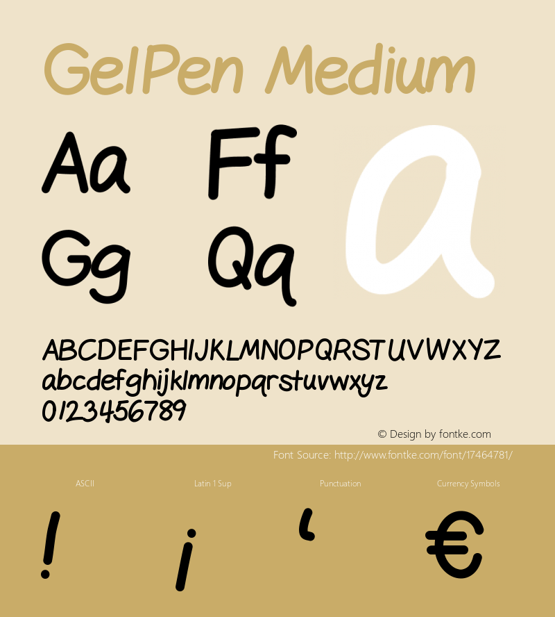 GelPen Medium Version 001.000图片样张