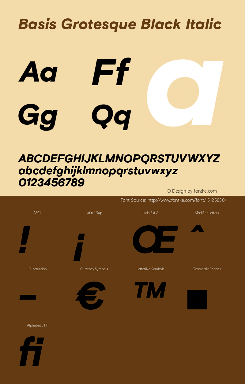 Basis Grotesque Black Italic Version 1.000图片样张