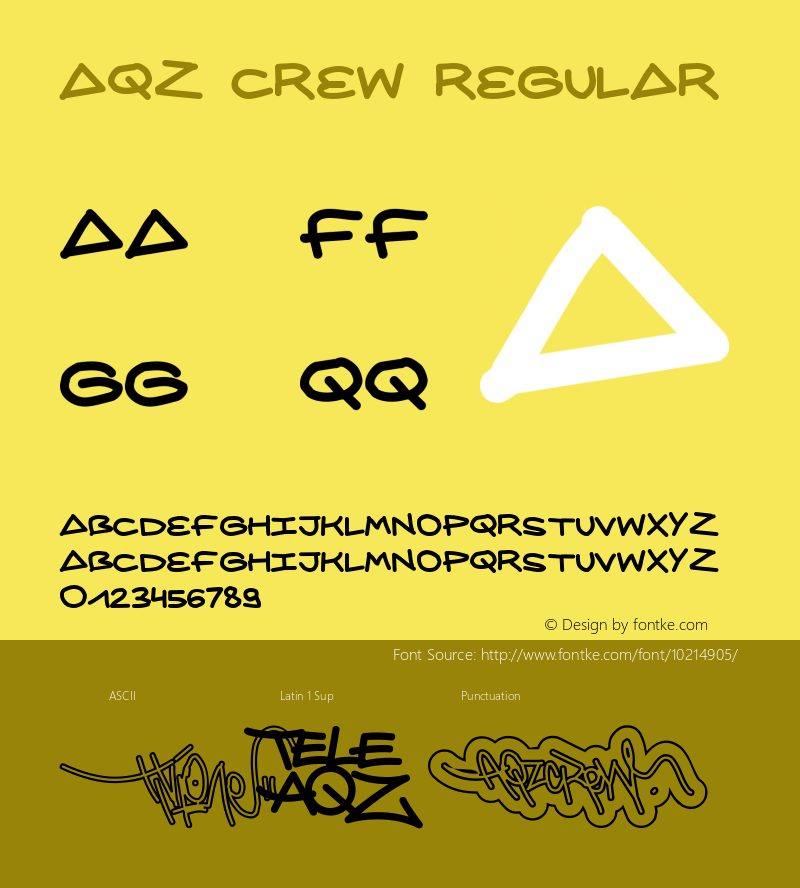 AQZ crew Regular Macromedia Fontographer 4.1.5 13/08/02图片样张