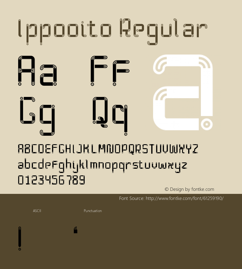Ippooito Regular Version 1.0图片样张