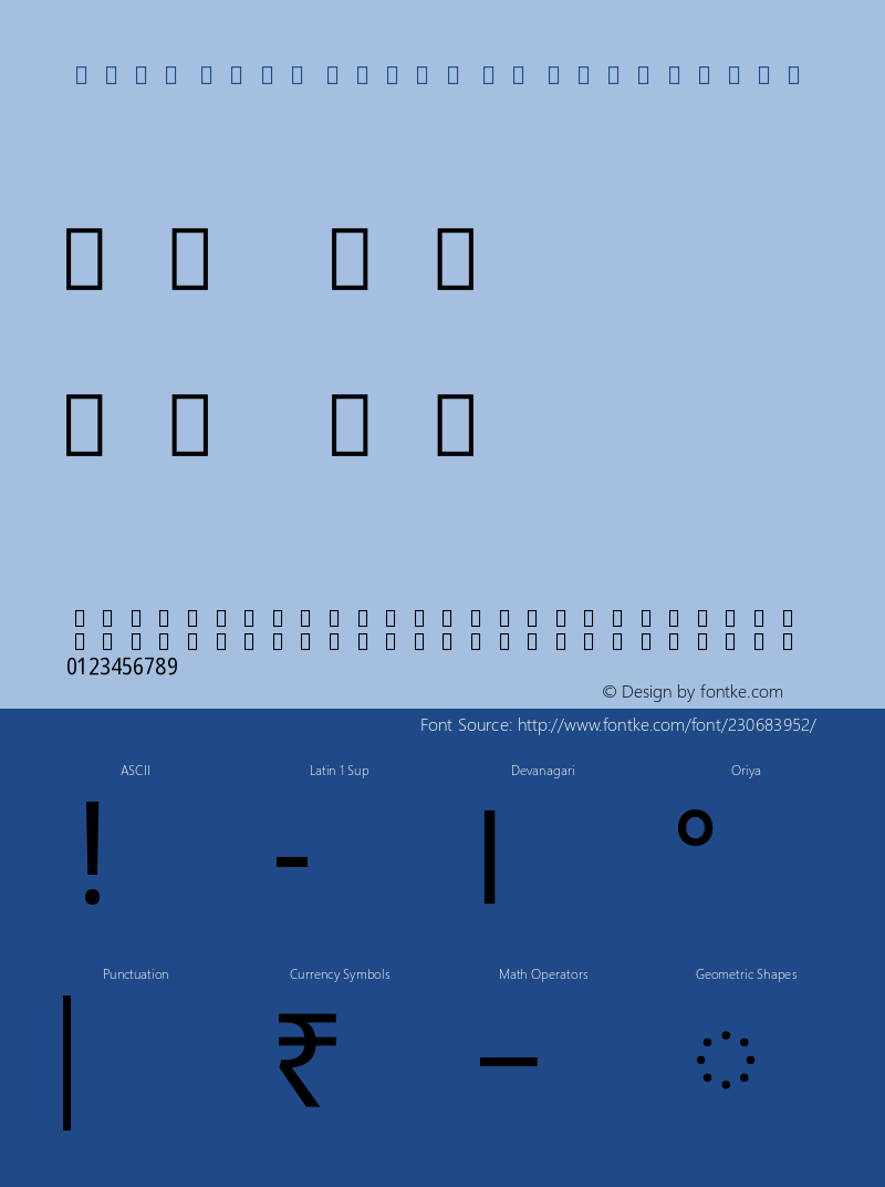 Noto Sans Oriya UI Condensed Version 2.000图片样张