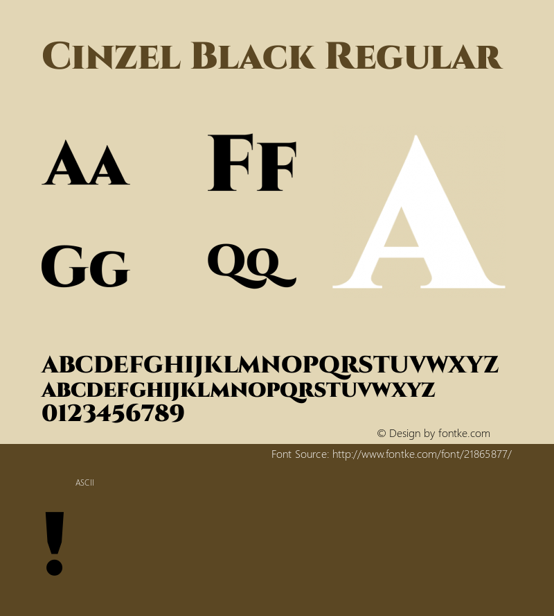 CinzelBlack Version 1.0图片样张