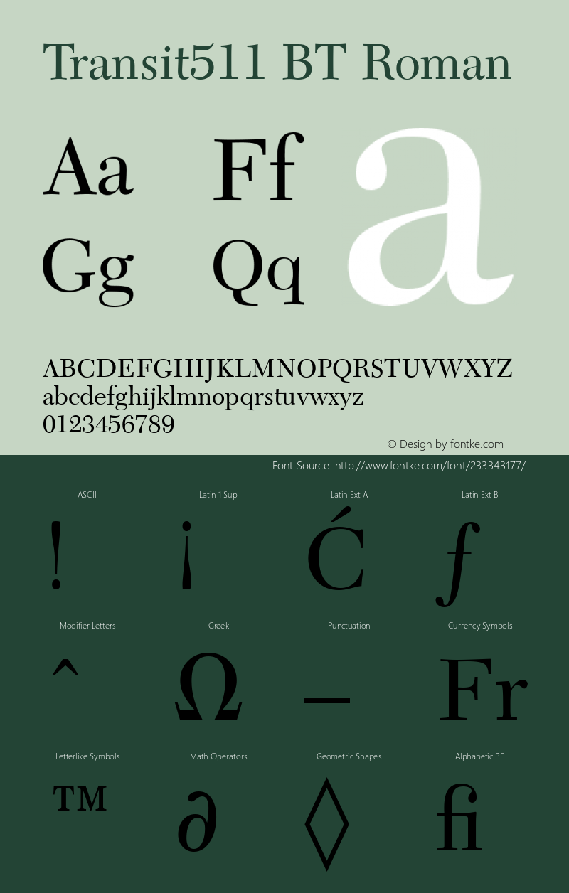 Transit511 BT Roman Version 1.01 emb4-OT图片样张
