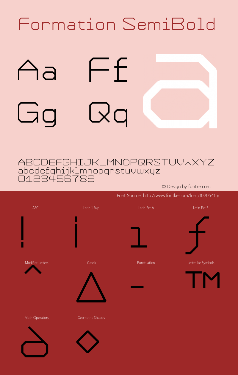 Formation SemiBold version 1.00图片样张