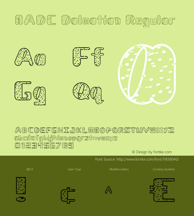 NADC Dalmatian Regular Version 1.0图片样张