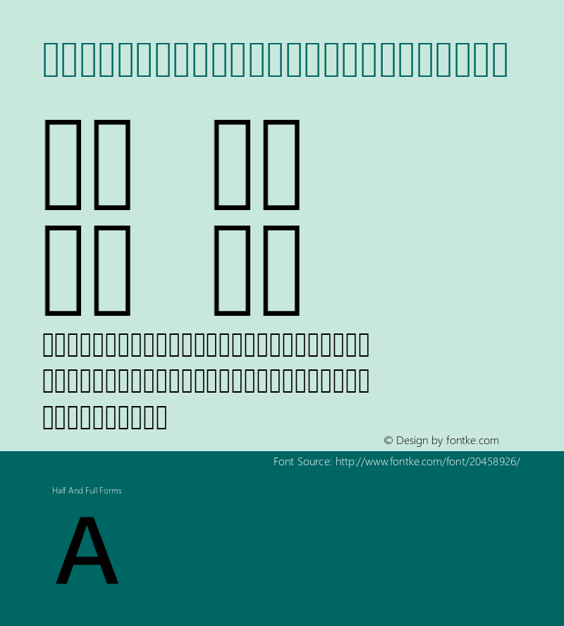  Medium-Alphabetic Version 1.0图片样张