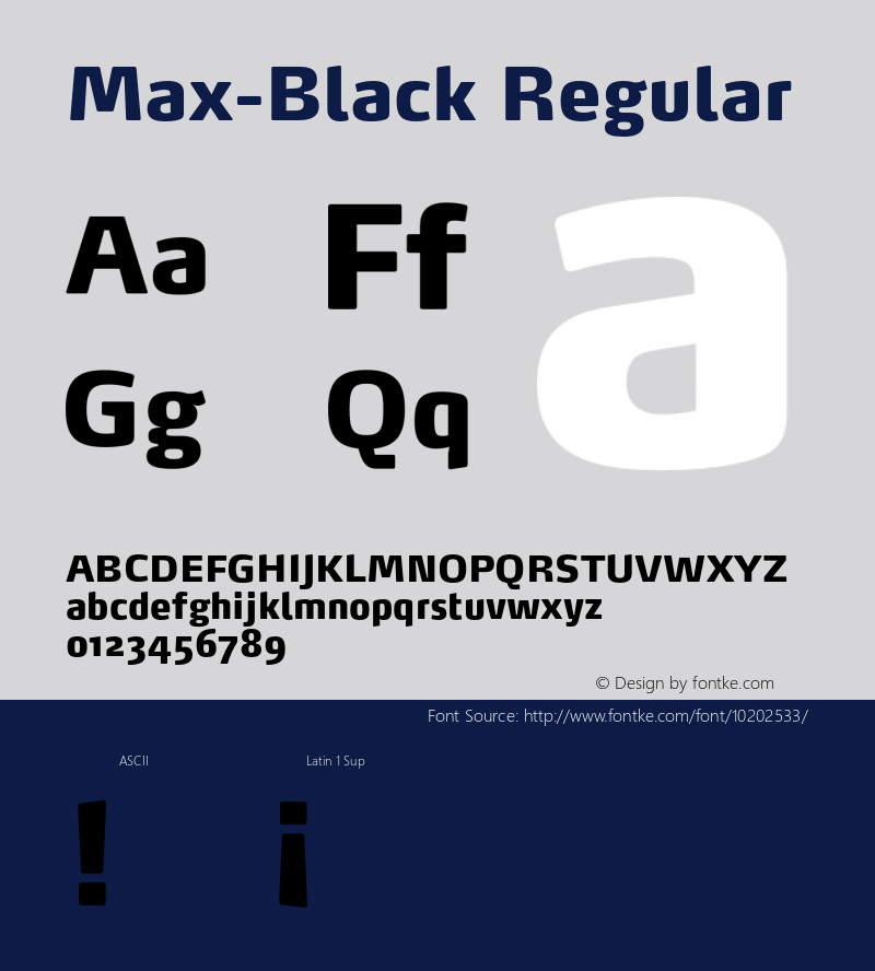 Max-Black Regular 4.460图片样张