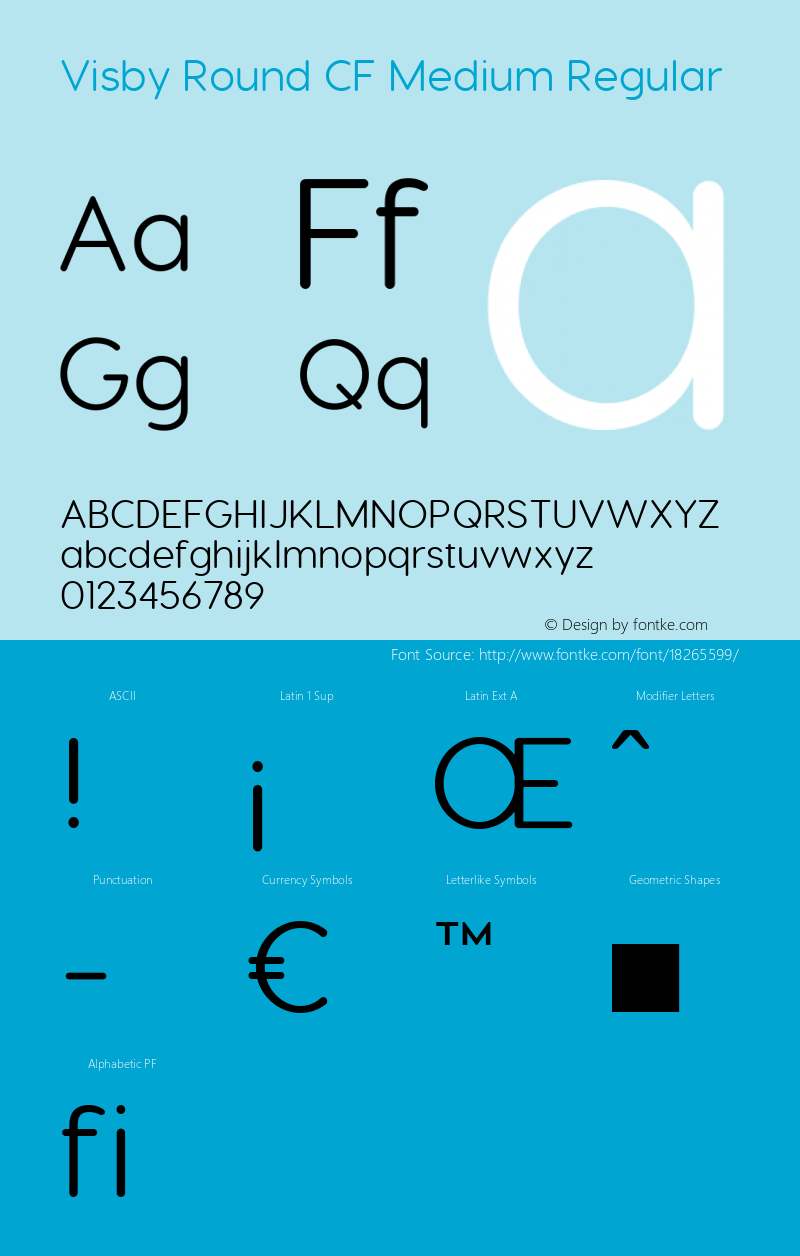 Visby Round CF Medium Regular Version 1.009;PS 001.009;hotconv 1.0.70;makeotf.lib2.5.58329图片样张