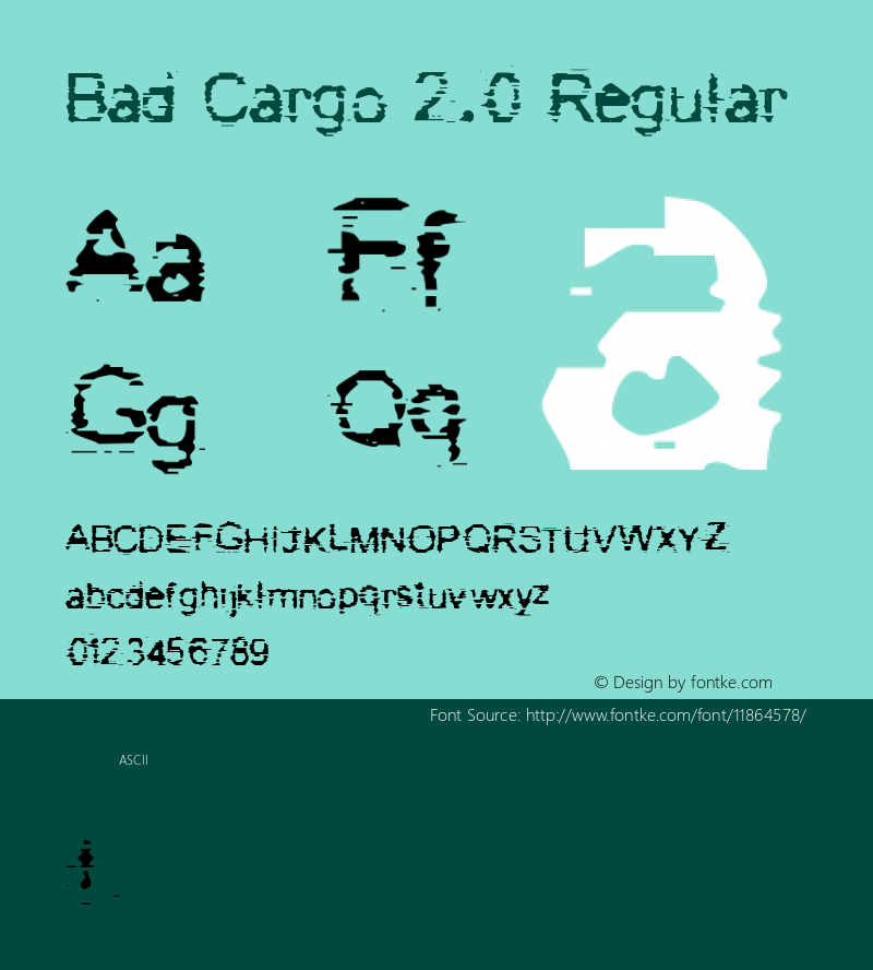 Bad Cargo 2.0 Regular 2001; 1.0, a bad release图片样张