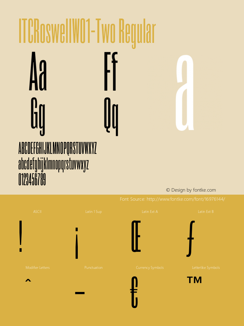 ITCRoswellW01-Two Regular Version 1.00图片样张