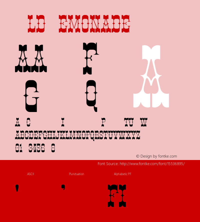 OldLemonade ☞ Version 001.000;com.myfonts.easy.sideshow.old-lemonade.old-lemonade.wfkit2.version.3uJS图片样张