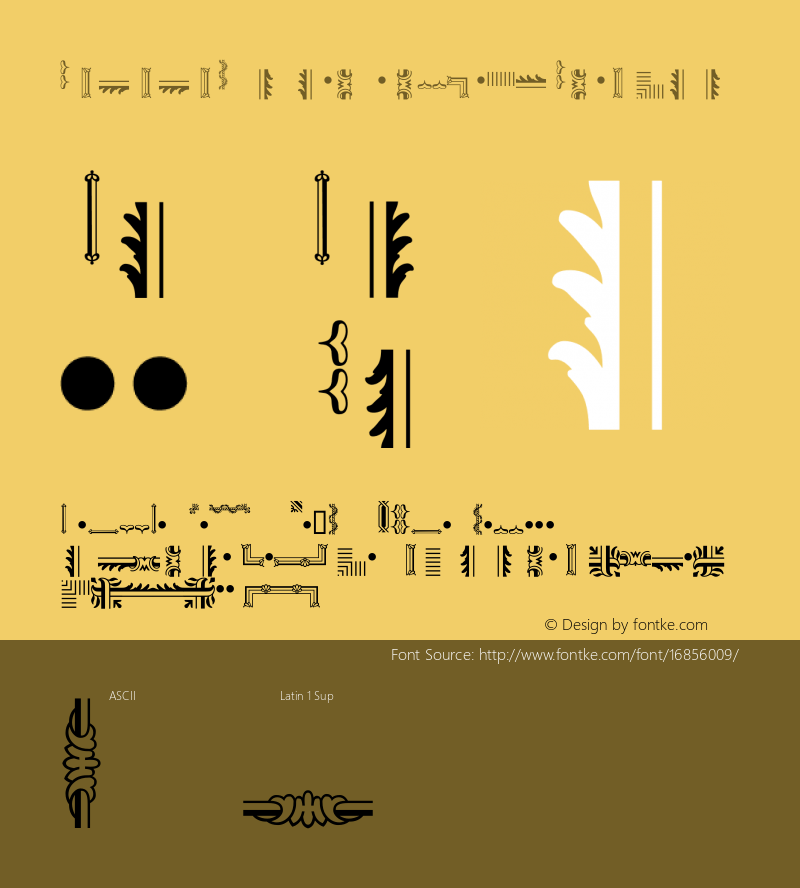 RococoOrnamentsW95-3 Regular Version 1.00图片样张