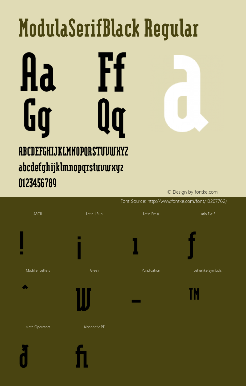 ModulaSerifBlack Regular 001.001图片样张
