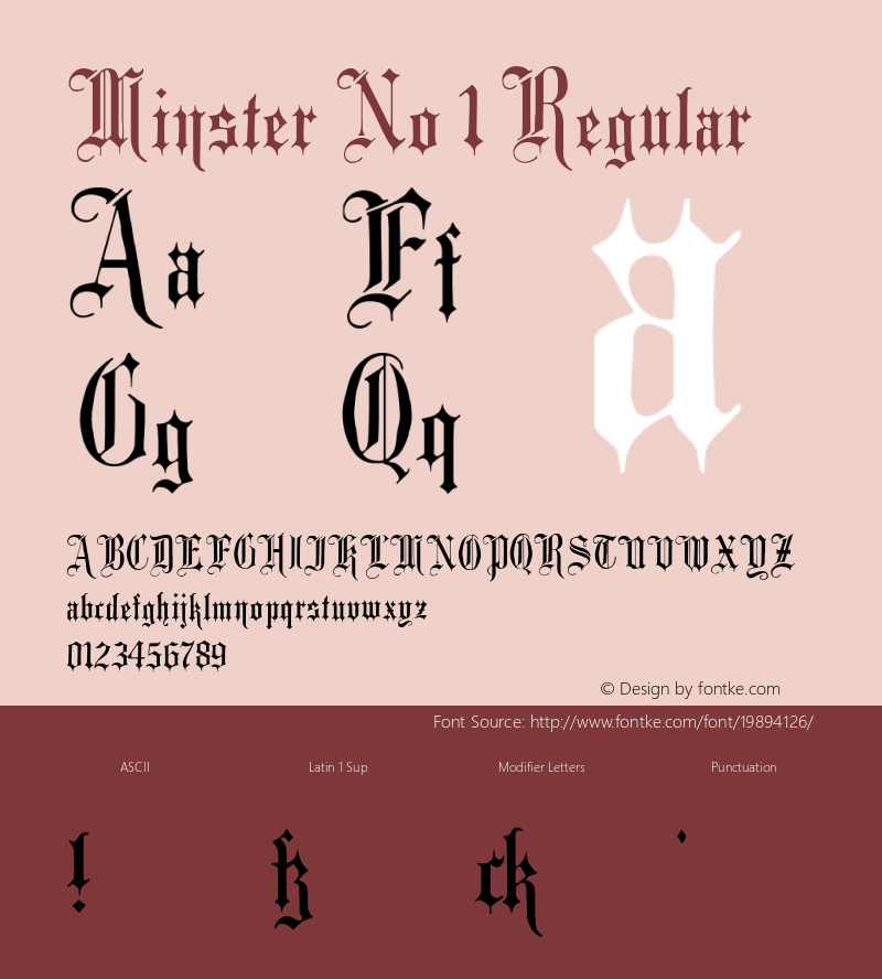 Minster No 1 Version 1.0; 2002; initial release图片样张