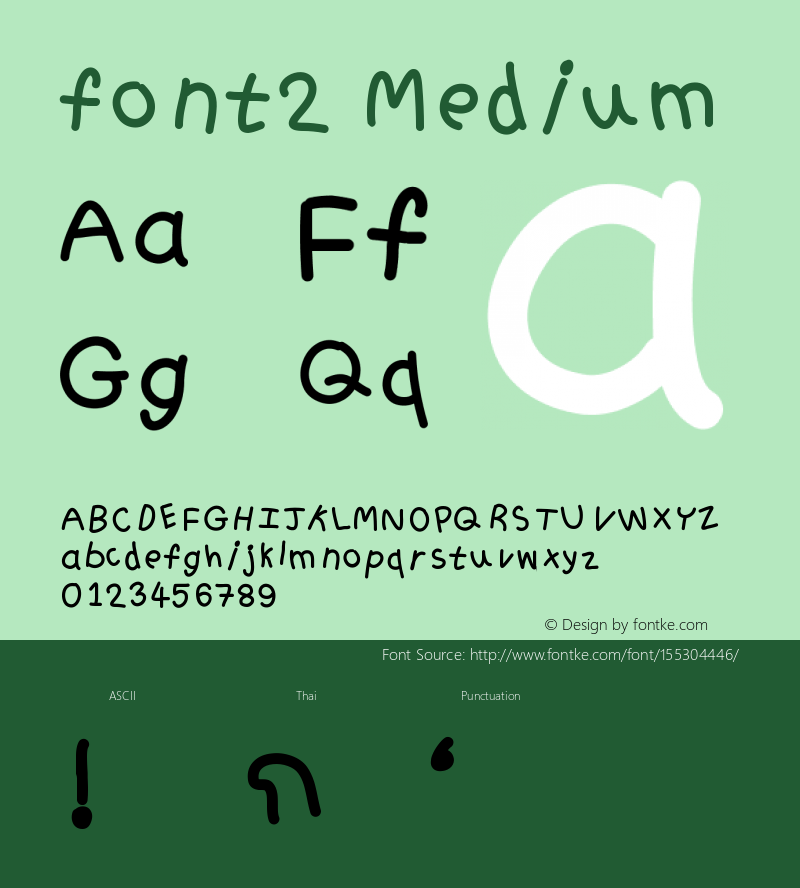 font2 Version 001.000图片样张