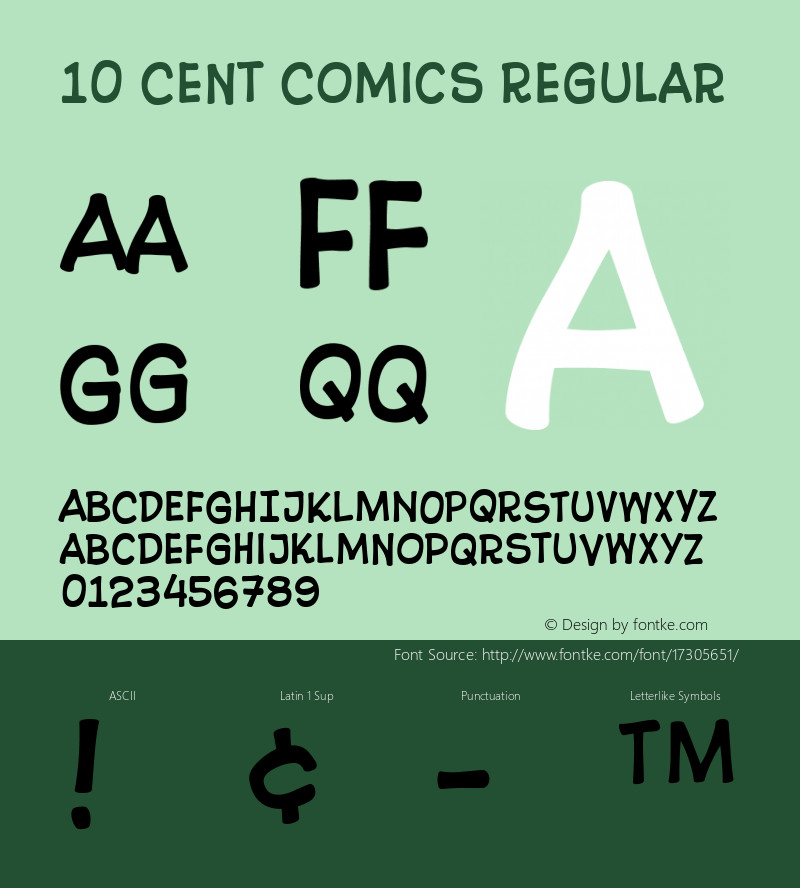 10 Cent Comics Regular Version 4.10图片样张