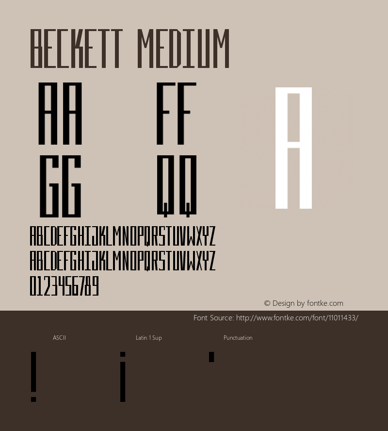 Beckett Medium Version 001.000图片样张