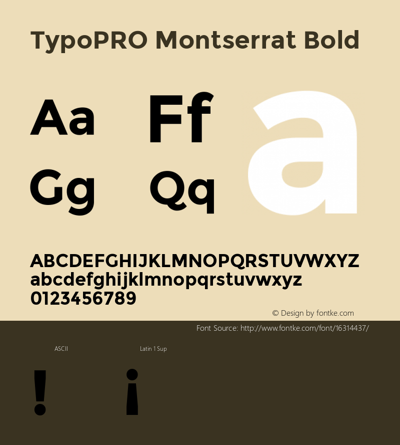 TypoPRO Montserrat Bold Version 2.001图片样张