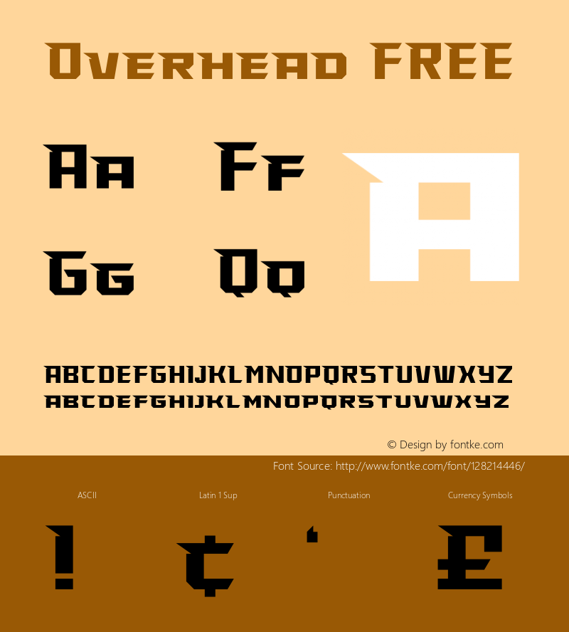 Overhead FREE Version 1.002;Fontself Maker 2.3.5图片样张