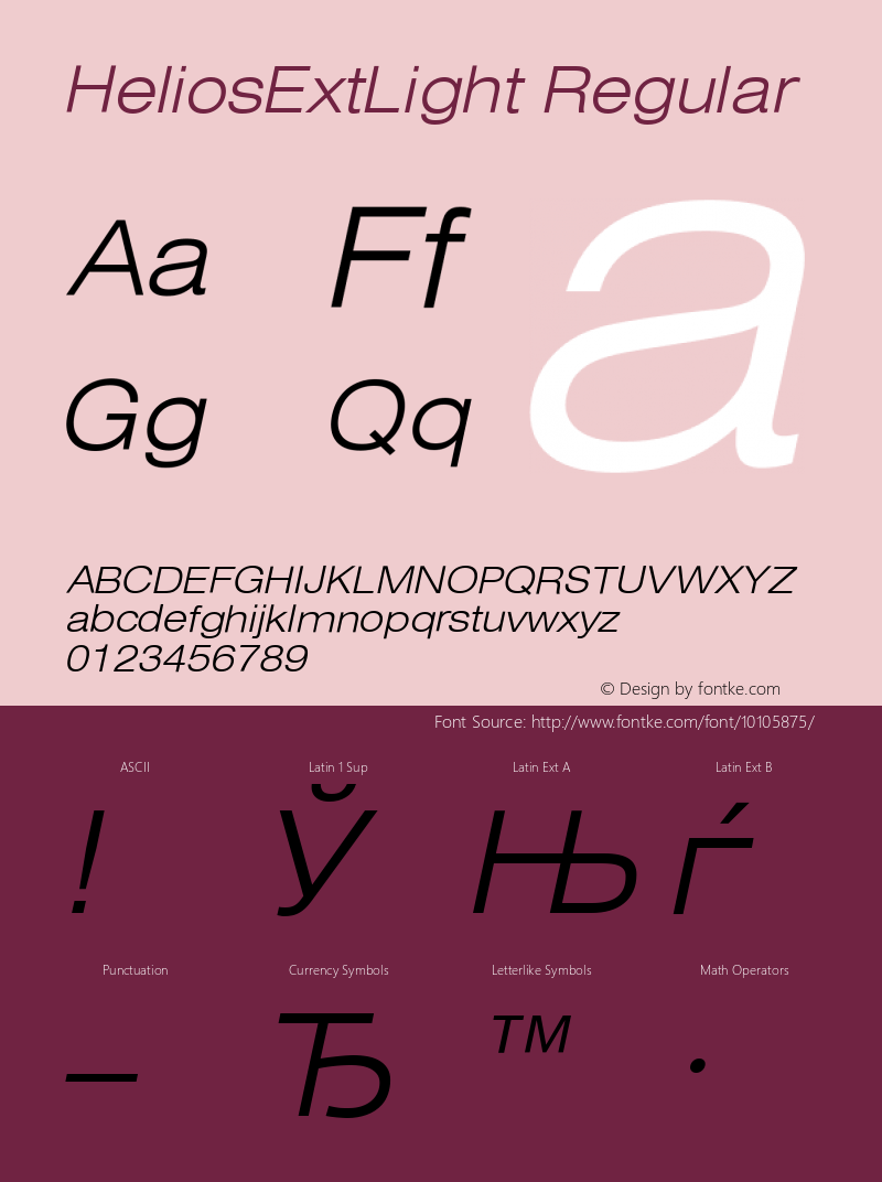 HeliosExtLight Regular 001.001图片样张