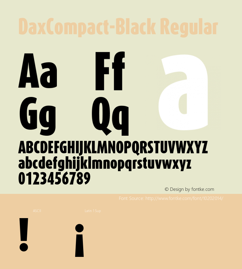 DaxCompact-Black Regular 4.460图片样张