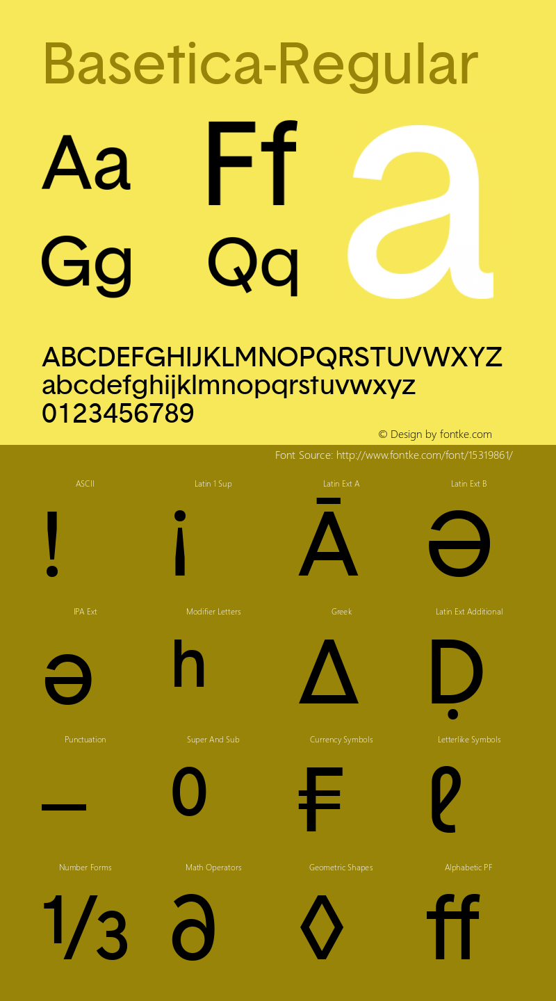 Basetica-Regular ☞ Version 1.001;com.myfonts.easy.nonpareille.basetica.regular.wfkit2.version.4ktR图片样张