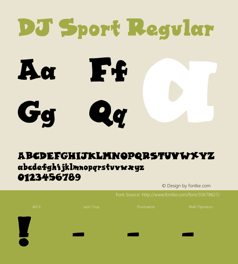 DJ Sport Fontographer 4.7 4/10/08 FG4M­0000003933图片样张