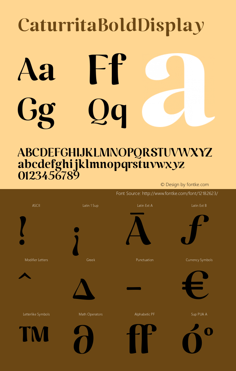 CaturritaBoldDisplay ☞ 001.000;com.myfonts.easy.armasen.caturrita-display.bold.wfkit2.version.46dP图片样张