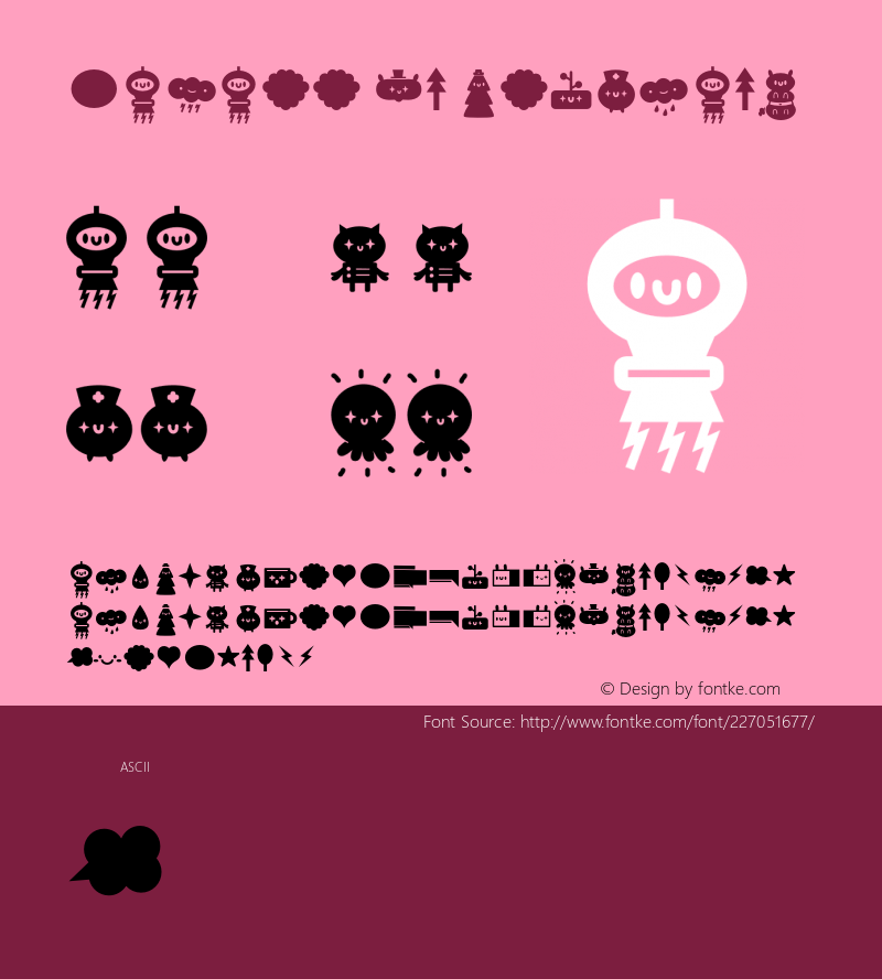 KawaiiRT-Dingbats Version 1.000;PS 001.000;hotconv 1.0.88;makeotf.lib2.5.64775图片样张