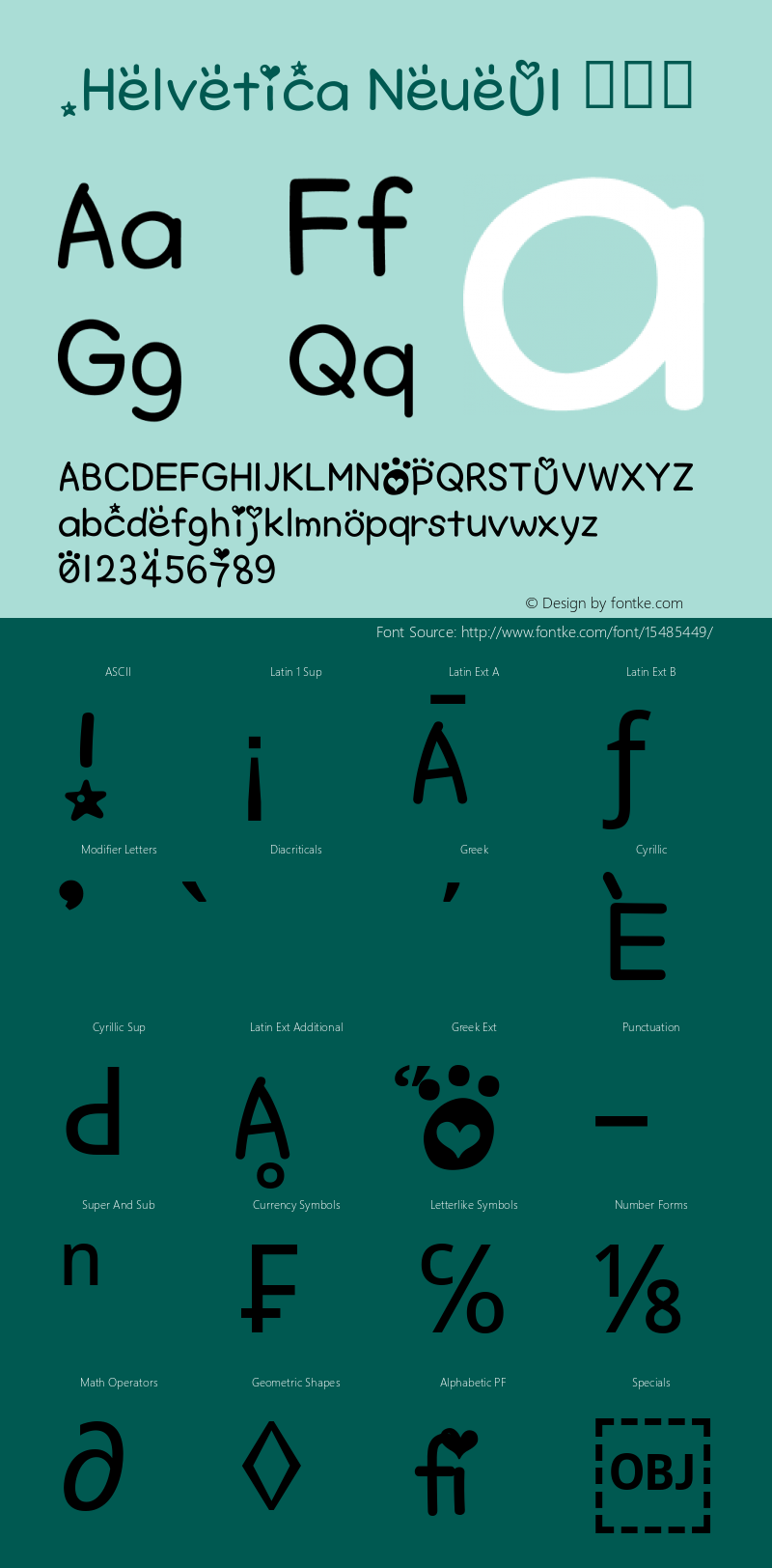 .Helvetica NeueUI 常规体 10.0d35e1图片样张