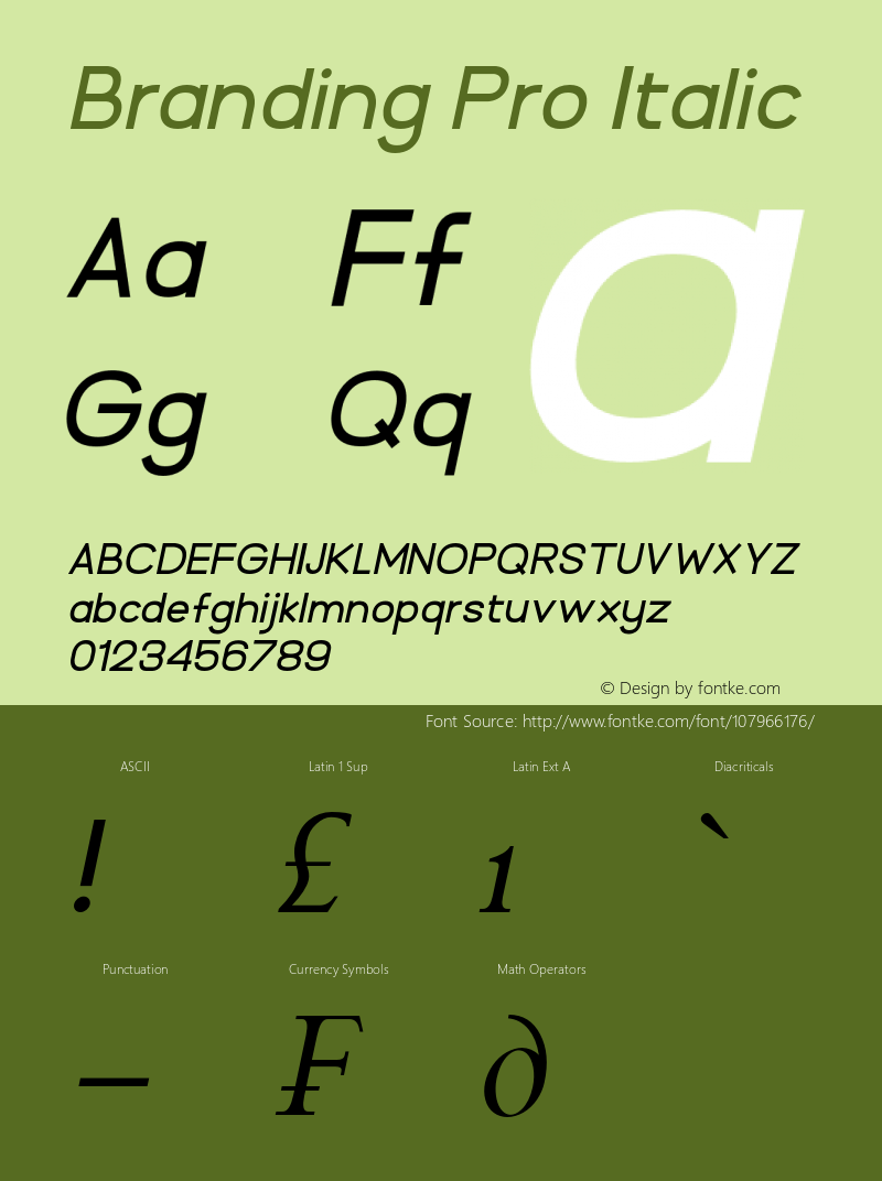 BrandingPro-Italic Version 1.00;November 19, 2020;FontCreator 13.0.0.2683 64-bit图片样张