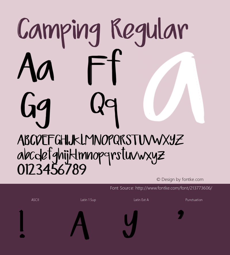 Camping Version 1.018;Fontself Maker 3.5.4图片样张