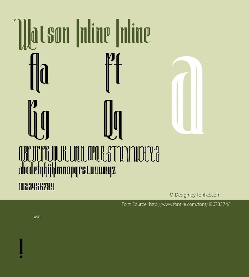 Watson Inline Inline Version 1.000图片样张